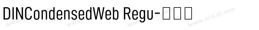 DINCondensedWeb Regu字体转换